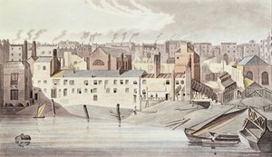 Parte delle rovine del Savoy, 1816 da English School